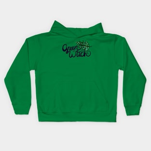 Green Witch Fern Magic Kids Hoodie